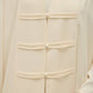 Fancy Elegant Open Abaya - Cream