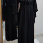 Beaded Pearl Collar Open Abaya