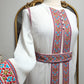 Cheerful 2 pc Ebroidered Thobe with Belt - White