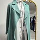 Formal 2 pc Notched Collar Dress / Abaya - Mint