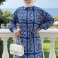 Moroccan Tiles Tunic - Blue