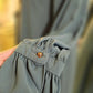 Asymmetrical Overlay Ruched Sleeve Abaya - Dusty Sage