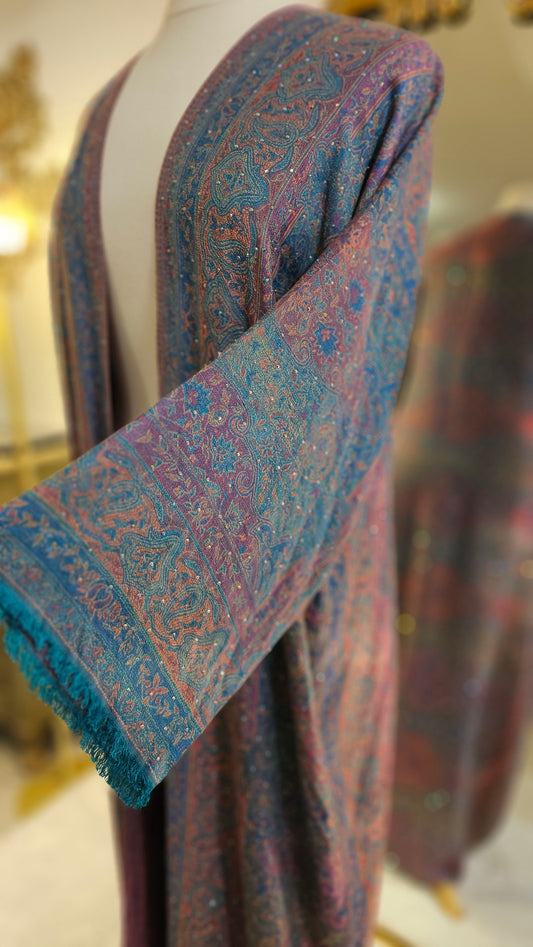 Pashmina Cashmere Abaya - Teal