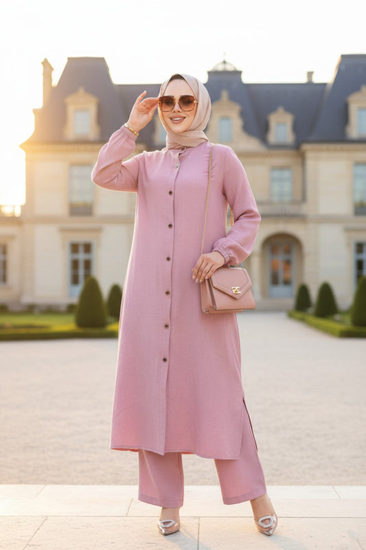 Modest Maxi Set - Pink