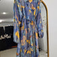 Oversized Abstract Print Long Tunic
