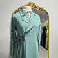 Formal 2 pc Notched Collar Dress / Abaya - Mint
