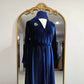 Royal Velvet Abaya - Royal Blue