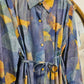Oversized Abstract Print Long Tunic