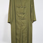 Fancy Elegant Open Abaya - Mustard Green
