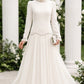 Royal Low Waist Dress - Pure White