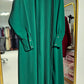 Half Pleated Dress/Abaya - Green