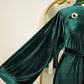 Royal Velvet Abaya - Royal Green