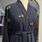 Dragonfly Open Abaya - Navy Blue
