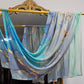Premium Printed Bamboo Modal Hijab - Aqua Marble