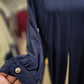 Colorblock Flowy Umbrella Abaya - Classic Navy