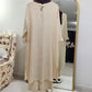 Linen Look-A-Like Elegant 2 pc Set