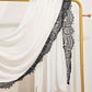 Premium Bamboo Modal with Lace - White