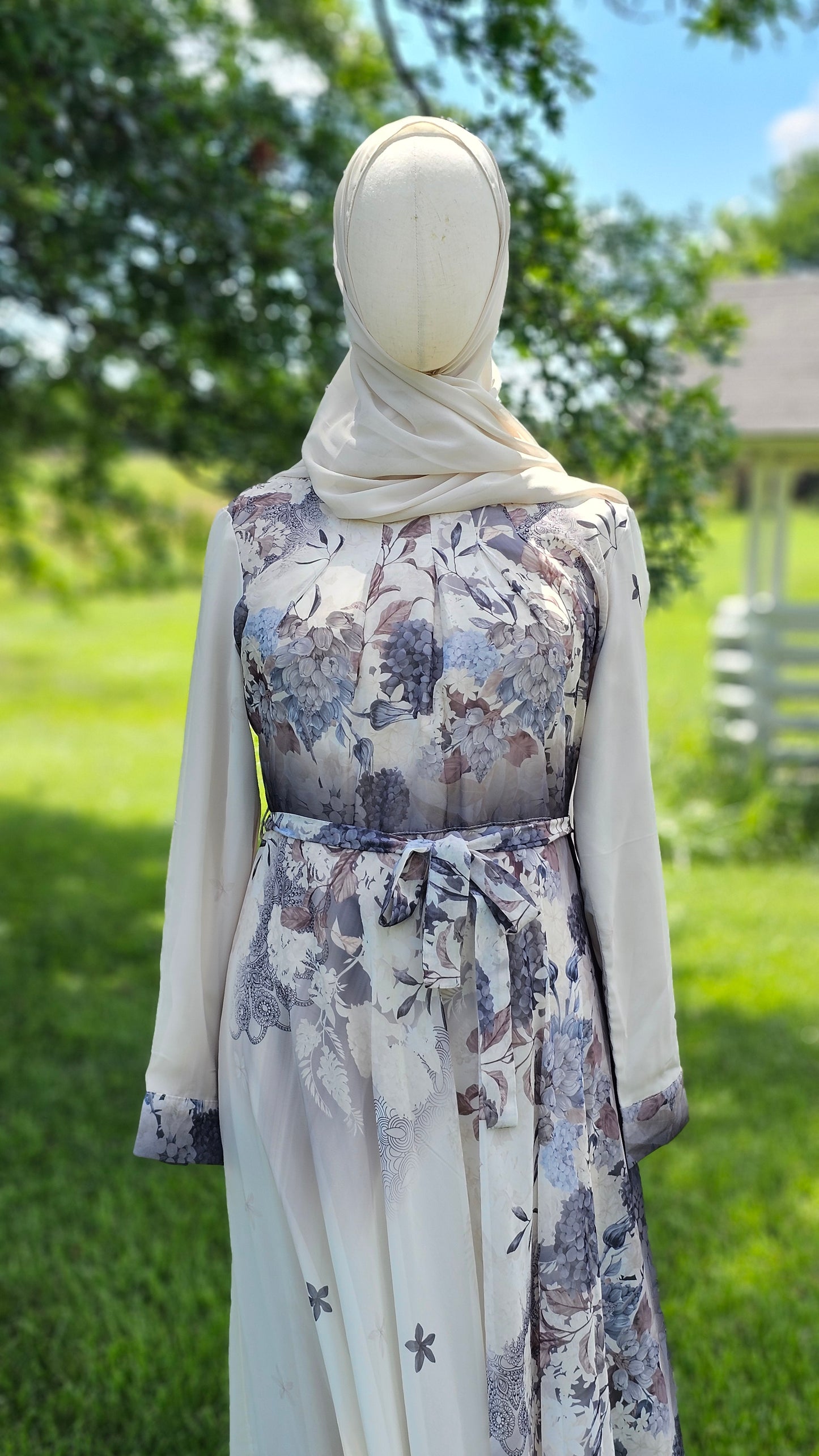 Fully Lined Chiffon Floral Dress