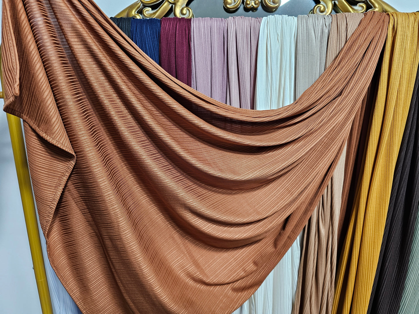 Ribbed Jersey Hijab - 16 Colors
