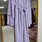 Layered Chiffon Abaya - Lavender
