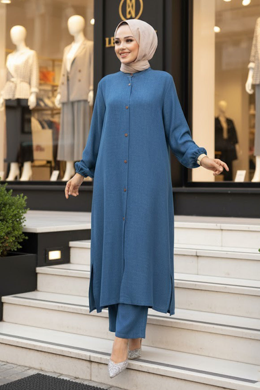 Modest Maxi Set - Blue