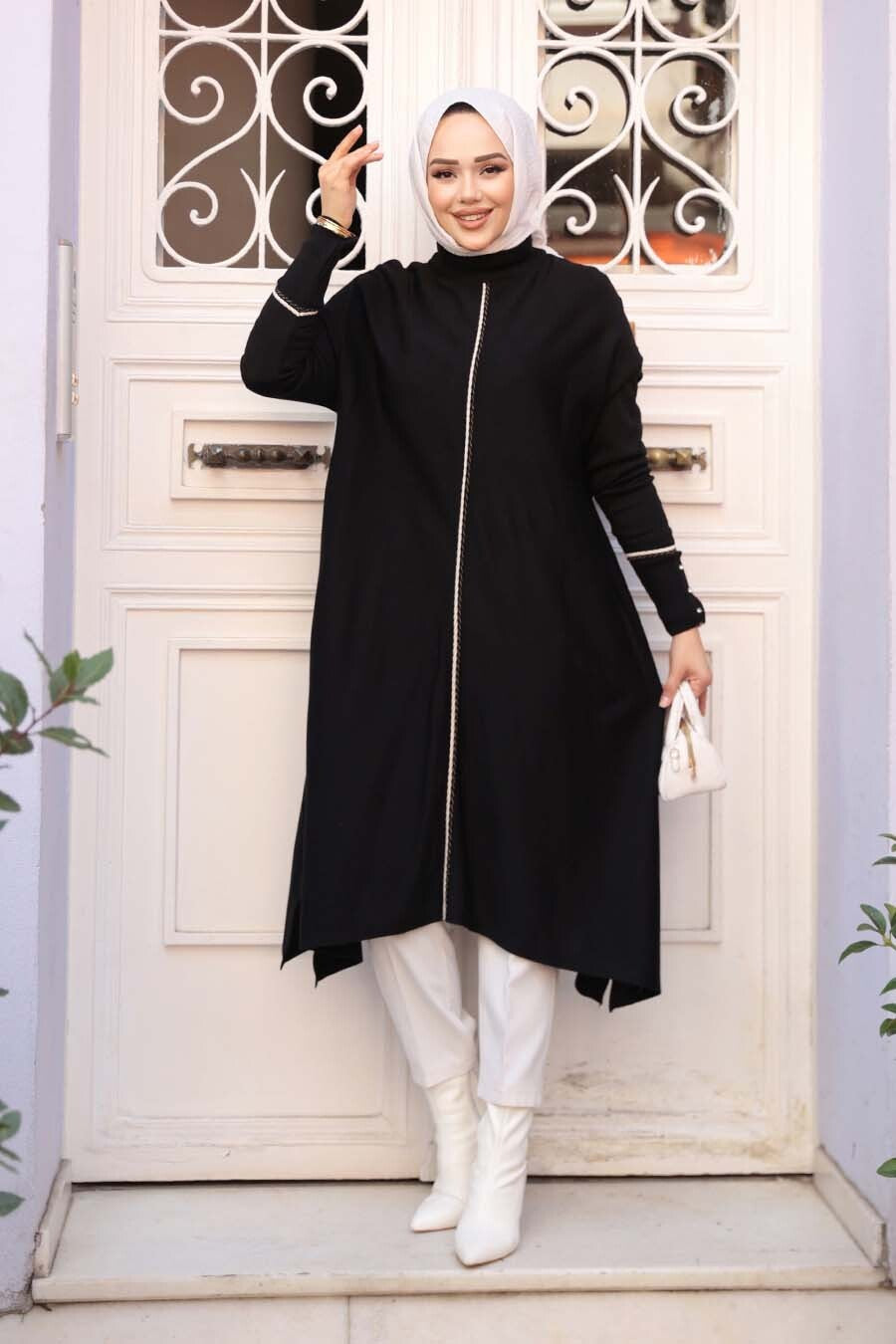 Long Swing Tunic - Black