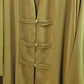 Fancy Elegant Open Abaya - Mustard Green