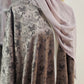 Satin Open Butterfly Abaya with Matching Hijab
