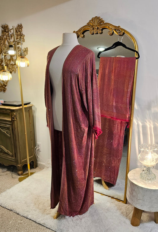 Pashmina Cashmere Abaya - Hot Pink