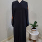 Sunray Rhinestone Wide Sleeve Abaya