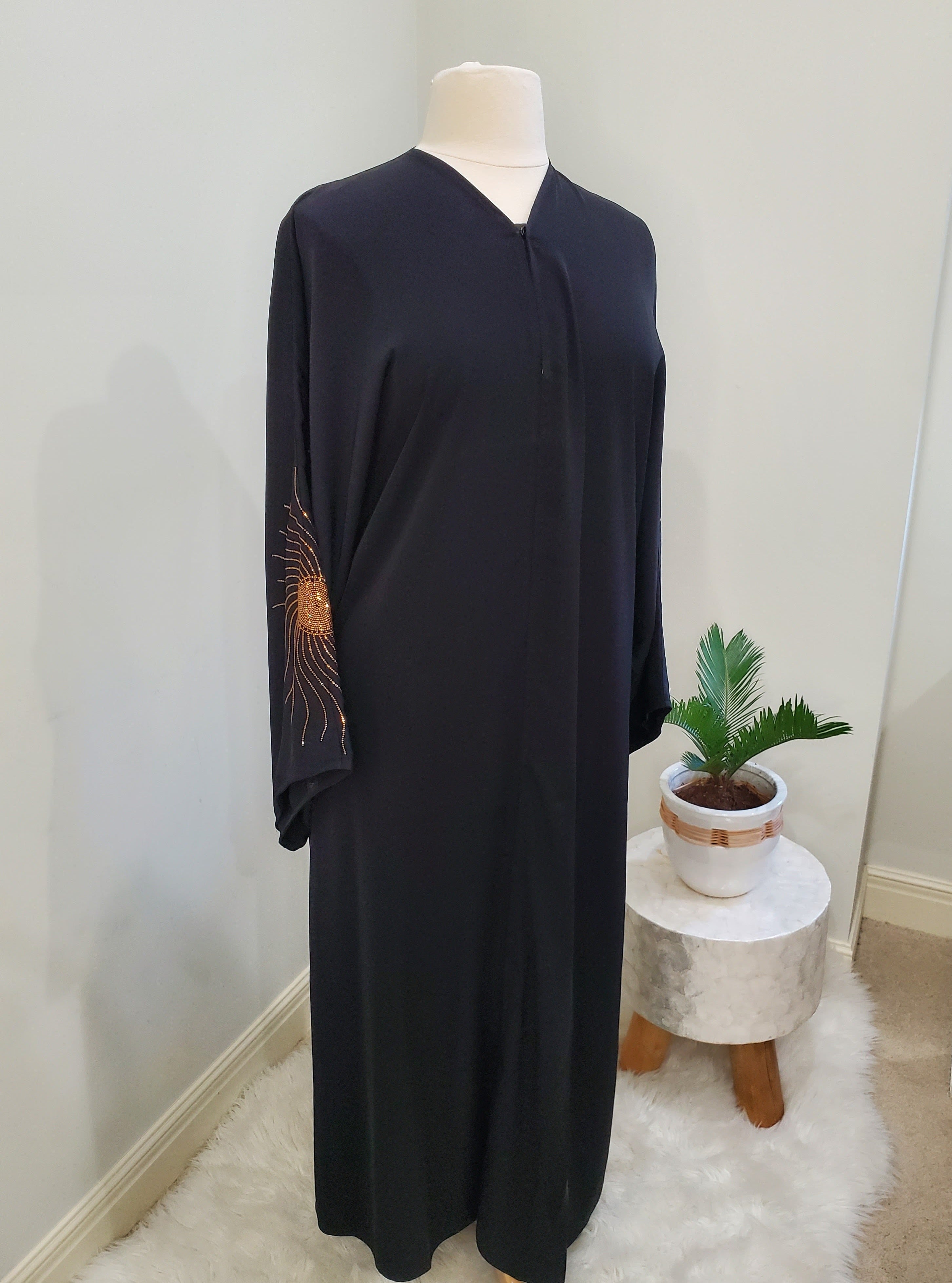 Big sleeve abaya sale